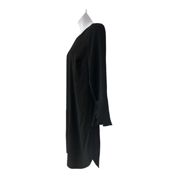 Monroe & Main Shift Desk to Dinner Casual Party Black Crepe Office Funeral Dress - Picture 6 of 12
